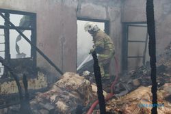 Rumah Produksi Kerupuk di Mojayan Klaten Ludes Terbakar