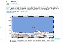 Karimunjawa Diguncang Gempa M 3,6, BMKG: Getarannya Cukup Teras