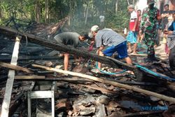 Dua Peristiwa Kebakaran di Grobogan, 3 Toko dan 1 Rumah Terbakar