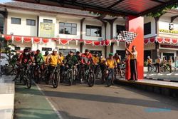 Fun Bike HUT ke-76 Bhayangkara Polres Wonogiri Tempuh Jarak 10 Km