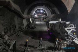 Proyek 13 Terowongan Kereta Cepat Jakarta Bandung Telah Tersambung