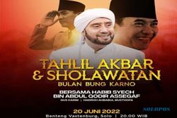 Bulan Bung Karno 2022: Konser 550 Seniman-Selawatan Habib Syech Assegaf