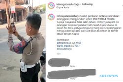 Pemotor Tak Pakai Helm Lewat Depan Pos Polisi, Langsung Difoto Pak Pol!