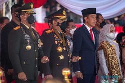 Presiden Jokowi Pimpin Upacara HUT ke-76 Bhayangkara di Akpol Semarang