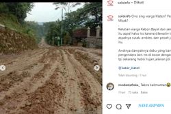 Viral Jalan di Kebon Bayat Klaten Rusak, Mirip Sawah Kubangan Lumpur!
