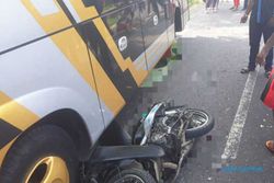 Begini Kronologi Kecelakaan Pemotor Terlindas Bus Wisata di Karanganyar