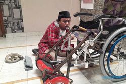 Pemuda Difabel di Solo Modifikasi Kursi Roda, Alasannya Bikin Terenyuh