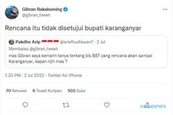 Misinformasi, Gibran Sebut Bupati Karanganyar Tak Setuju BST