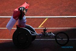Maria Goreti Raih Medali Emas Balap Kursi Roda 400 Meter Putri APG 2022