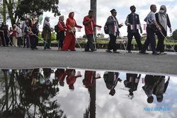 246 Tunanetra Ikuti Rally Tongkat di Tasikmalaya Sambut HUT Kemerdekaan