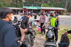 Sunmori Pakai Knalpot Brong, Puluhan Motor Terjaring Razia di Tawangmangu