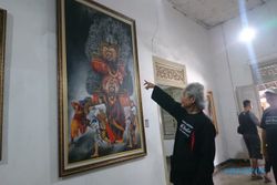 Wow, Lukisan Reog Obyok Karya Pelukis Ponorogo Laku Terjual Rp30 Juta