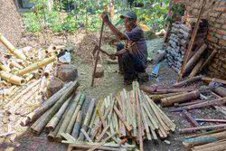 Jelang Hari Kemerdekaan, Permintaan Bambu di Klaten Terus Naik