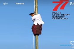 Kisah Santri Bersarung di Klaten Panjat Tiang Bendera Setinggi 15 Meter
