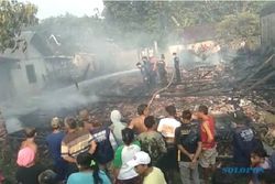 Kebakaran di Grobogan, 3 Ekor Sapi dan 2 Rumah Kayu Ludes Terbakar