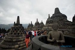 Libur Sekolah, Jumlah Pengunjung di Candi Borobudur Magelang Meningkat