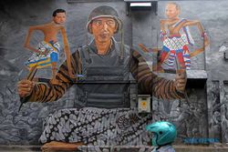 Keren! Ada Mural Apresiasi Upaya Jokowi Damaikan Rusia-Ukraina di Solo