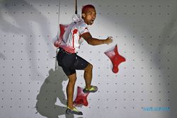 Momen Aspar Jaelolo Sabet Emas Kejuaraan Dunia Panjat Tebing IFSC Seri Jakarta