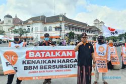 Bikin Rakyat Susah, Ratusan Anggota PKS Jogja Tolak Kenaikan Harga BBM