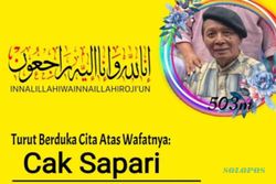 Cak Sapari, Seniman dan Legenda Ludruk Surabaya Tutup Usia