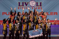 Mantap! Tim Putri TNI AU Juara Putaran Kedua Livoli Divisi Utama 2022 di Solo