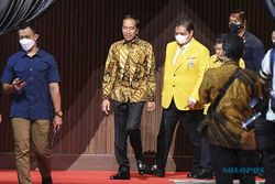 Jokowi dan Sejumlah Pimpinan Partai Hadiri Puncak HUT ke-58 Golkar di Jakarta