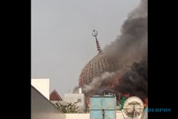 Kebakaran Hebat, Kubah Masjid Jakarta Islamic Center Ambruk