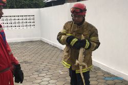 Biawak Berkeliaran di Halaman Rumah Warga Ngawen, Damkar Klaten Turun Tangan