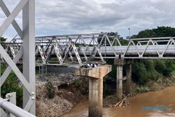 Penampakan Bagian Tengah Jembatan Jurug B Solo, Menganga setelah Dibongkar