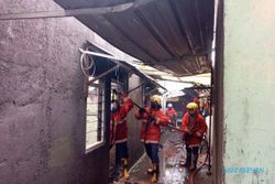 Kebakaran di Nusukan Solo, 16 Kamar Indekos Ludes Dilalap Api