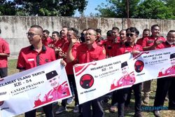 Rudy Pimpin Ribuan Kader PDIP Solo Ucapkan Selamat Ultah ke Ganjar Pranowo