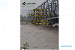 Hoaks! Jembatan Serayu Adipala Cilacap Roboh Diterjang Bah