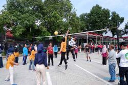 Seru-Seruan! Pegawai RSUD Pandan Arang Boyolali Gelar Lomba Voli Jelang HUT