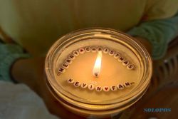 Lilin Aromaterapi Berisi Pesan Cinta, Inspirasi Kado Natal Unik di Boyolali