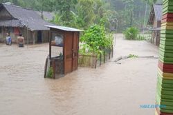 3 Dusun di Pucung Eromoko Wonogiri Kebanjiran, 13 Keluarga Mengungsi