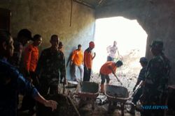 Dampak Longsor di Pare Wonogiri, 2 Korban Terluka Mengungsi ke Rumah Tetangga