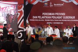 Mendagri Lantik Pj Gubernur dan Resmikan 3 Provinsi Baru di Papua