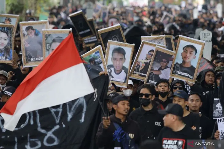 Aksi Damai 40 Hari Tragedi Kanjuruhan, Wali Kota Malang: Kejahatan Pasti Hancur