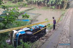 Berikut Data Korban Kecelakaan Tunggal Minibus di Nguntoronadi Wonogiri