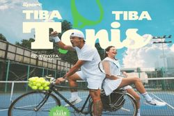 Enzy Storia-Dion Wiyoko Menangi Pertandingan Tiba-Tiba Tenis