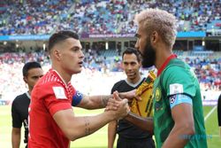 Babak Pertama Usai, Swiss vs Kamerun Masih 0-0