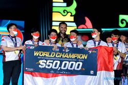 Mantap! Raih 3 Emas, Indonesia Juara Umum Kejuaraan Esport Dunia di Bali