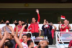 Jokowi Saksikan Langsung Laga Timnas Indonesia Vs Kamboja di Piala AFF