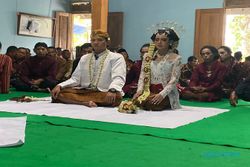 Sah! Pasangan Penghayat Kepercayaan Ini Resmi Menikah di Jatisrono Wonogiri