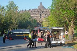 Simulasi Pengamanan Ancaman Aksi Teror di Candi Borobudur Jelang Libur Nataru