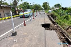 Hati-Hati Ya Lur! Talut Sepanjang 25 Meter di Nglinggi Klaten Selatan Longsor