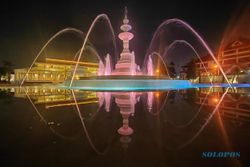 Eksotisnya Taman Pracima Pura Mangkunegaran Solo saat Malam, Buka Januari 2023