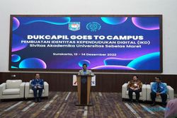 Sosialisasi IKD, UNS Solo Jadi Pilot Project Program Dukcapil Goes to Campus