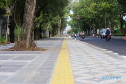 Makin Cakep! Intip Wajah Baru Jalur Pedestrian Manahan Solo yang Hampir Jadi