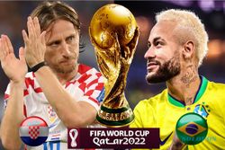 Susunan Pemain Kroasia vs Brasil, Adu Taktik Modric dan Neymar